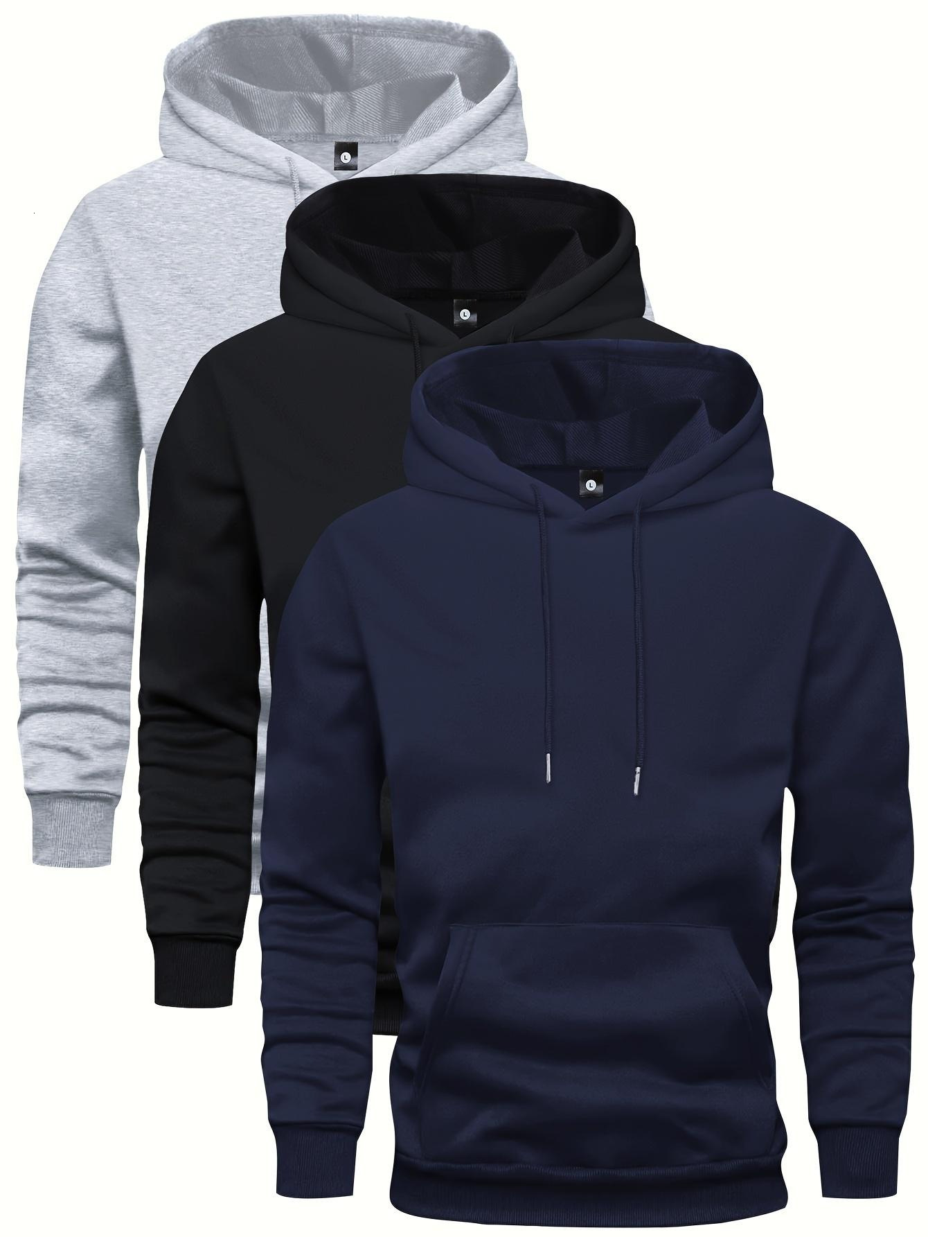 designer luxury Cross-border European-style men's casual zip-up hoodie with kangaroo pocket, thick warm, perfect for autumn and winter