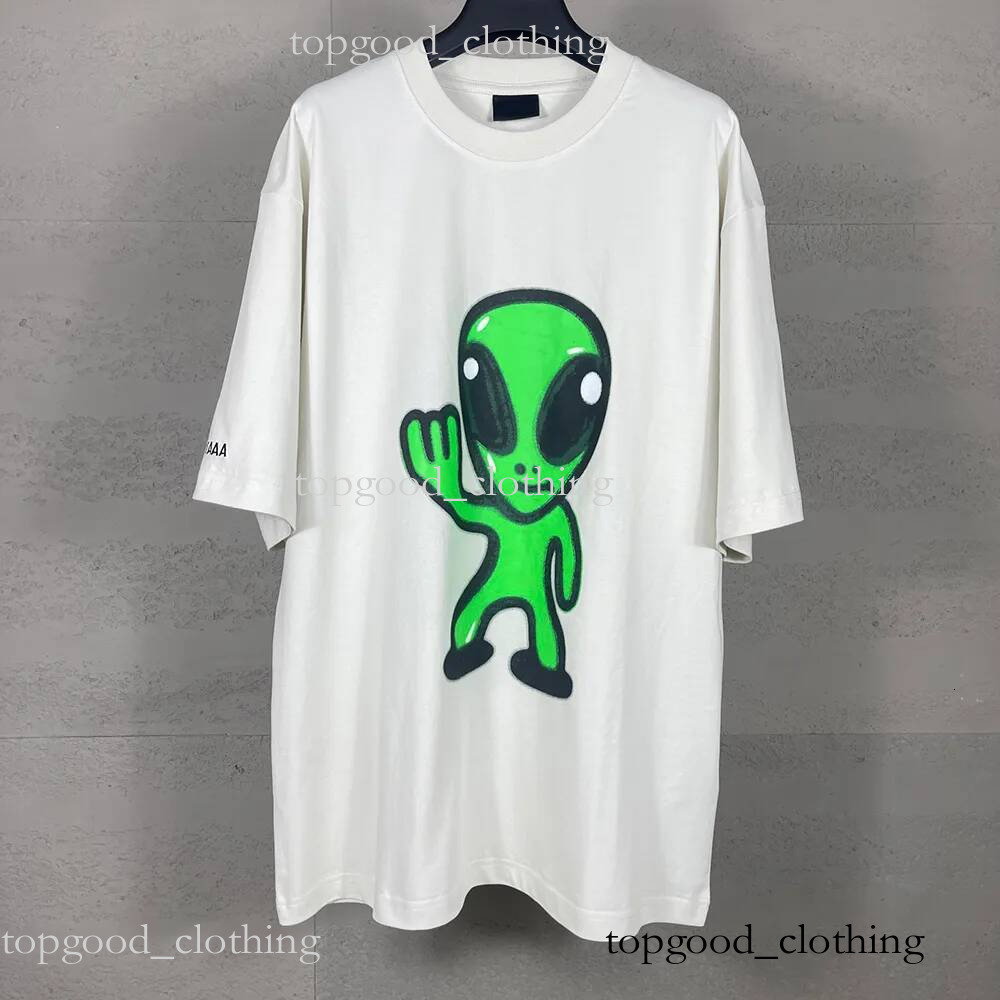 New blinciaga T Shirts Shirt Designer Ba len ci aga T Shirts Breathable cotton plus size top tees Fashionable casual luxurious Men's Clothing B