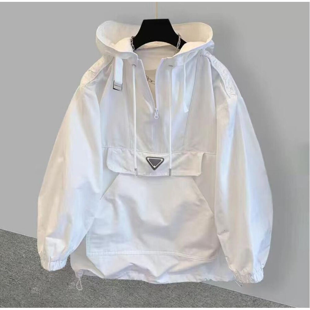 Padaly Spring And Autumn Brand Fashion Mens Jackets Top Designer Alphabet Print Luxury Womens Pradlys Hooded Sunscreen Storm Coat Travel Trench Pred
