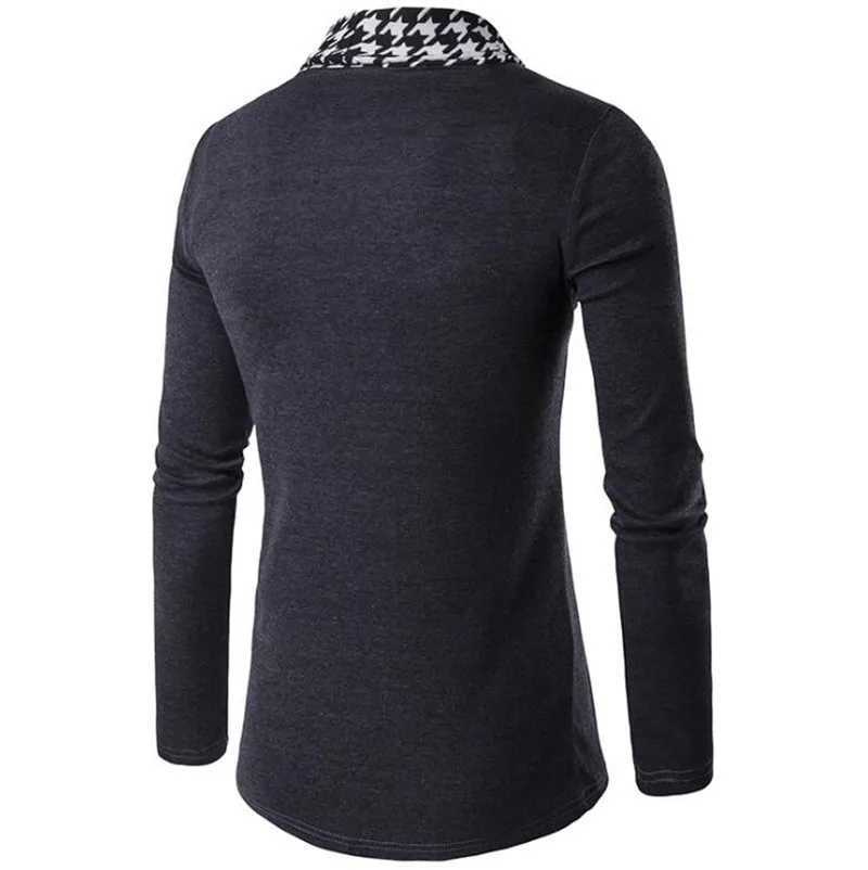 Autumn Winter Classic Cuff New Knit Cardigan Men's Sweaters High Quty Men Knitted Coats Male Knitwears M261016