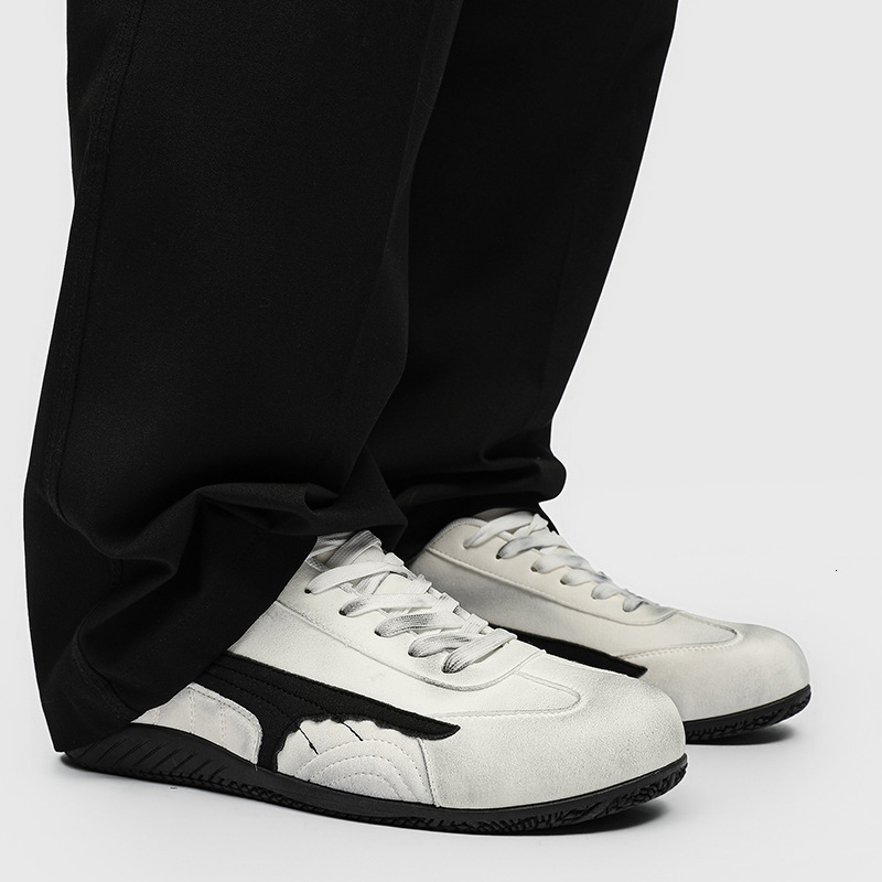 New Vintage Casual Sneakers Thin Sole Low Top Trendy Versatile Racing Shoes Men's One-Piece Dropshipping SC11