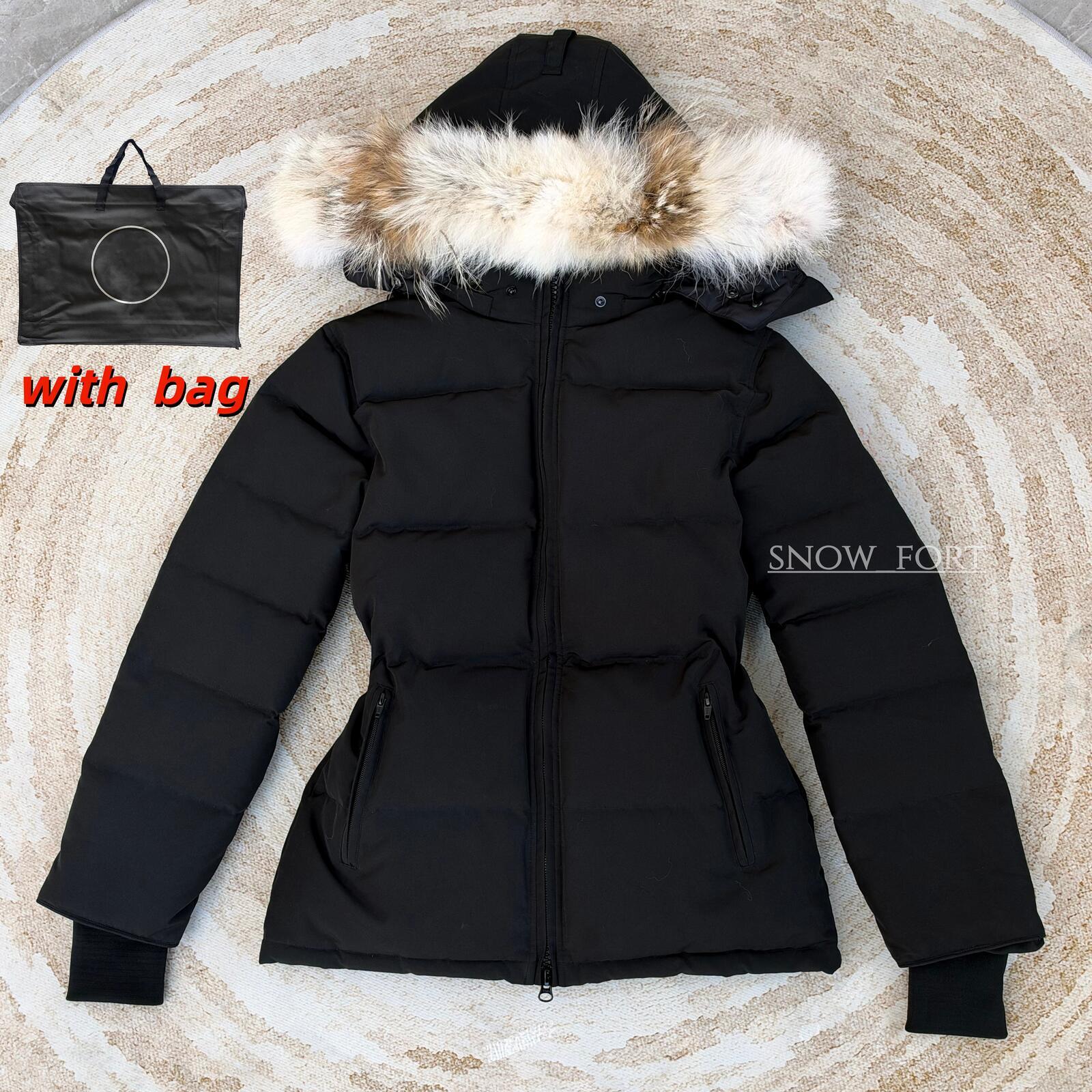 Women Down Jacket Designers Puffer Jackets Parka Coat Real Wolf Fur Collar Thermal Top Female womens autumn winter Large Clothing Coats Doudoune Fem
