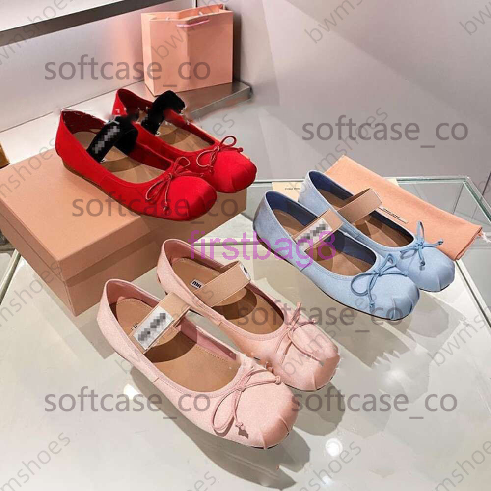 High version MM Mujia sheepskin bow genuine silk ballet single shoes for women 2026 new satin Mary Jane6