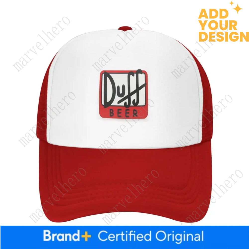 Duff Beer Cap Fashion Casual Mesh Caps Adjustable Hat Hip Hop Summer Unisex Baseball Hats Polychromatic