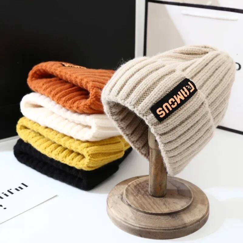 Soft Crochet Knit Beanie Winter Hat for Men Women Unisex Warm Solid Color Cold Cap Fashion Accessory J260511