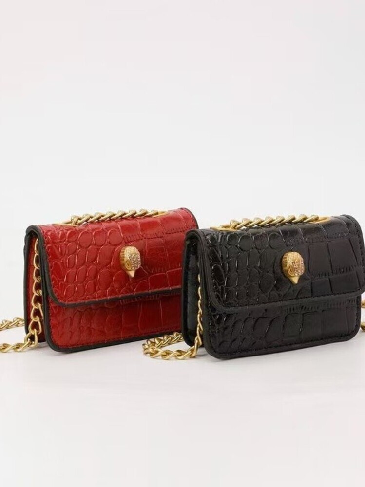 designer Elegant and stylish stone textured women s bag with eagle head design chain strap mini lipstick bag fashionable shoulder and crossbody bag