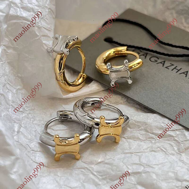 Collections DH Été 2025 : Boucles d'oreilles en métal pour femmes d'inspiration française sur le thème Retro Arch