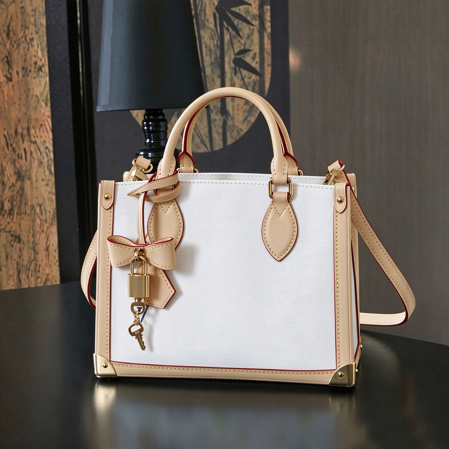 Trunk Style Handbag Italian Leather Double Handle Shoulder Crossbody Medium Capacity Vintage Chic Work Weekend Top-Tier Designer New Arrival
