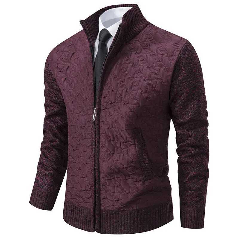 Outdoors Outdoors Tops Loose Men Stand Collar Thickening Kp Warm Flce Cardigan Coats Autumn Winter Solid Knitted Sweater Men M261016