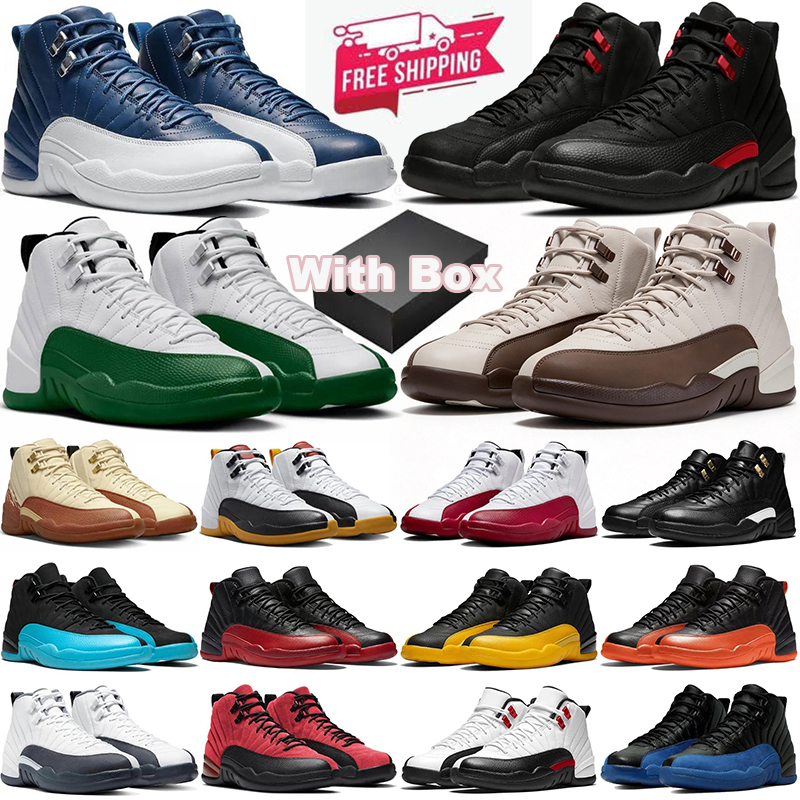 with box Free Shipping 12 12s Basketball Shoes Mens Trainers Playoffs University Gold Blue Twist Gamma Blue Men Designer Outdoor Sports Sneakers who