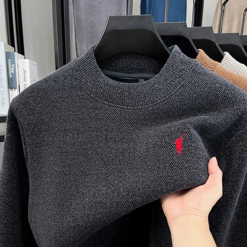 new High end brand designer's sweater men's round neck fashion classic embroidery winter plush warm knitted pullover M261016