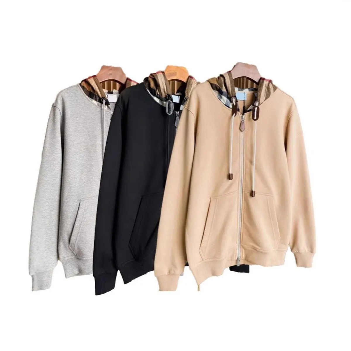 Blueberry hoodie men Hoodies British Style Hooded Women Sweatshirts Spring And Autumn Zipper Jacket Casual Sweatshirts Women Cardigan Designer Asian