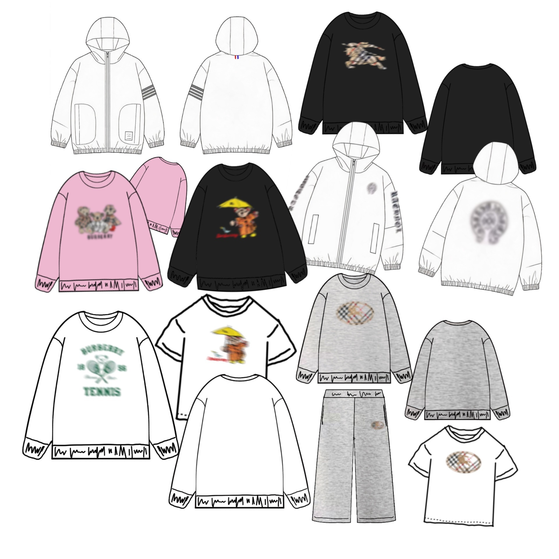 KS 2026 Autumn New Collection: Solid-color crew-neck sweatshirts, designer luxury printed loose-fit summer T-shirts, and heavyweight sweatshirts for