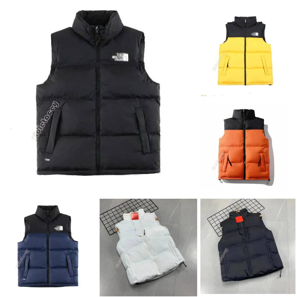 Designer Men's Puffer Vest Winter Sleeveless Down Waistcoat Unisex Couple Bodywarmer Outdoor Warm Jacket Bodywarmer Woman Mans Jacket Sleeveles