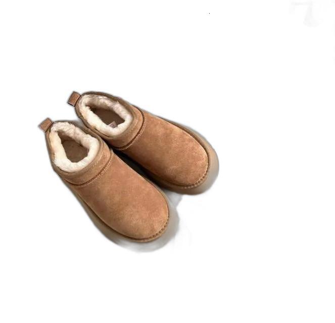 Ultra Mini Boot Designer Woman Platform Snow Boots Australia Fur Warm Shoes Real Leather Chesut Ankle Fluffy Booties For Women Tasman Tazz Slippers