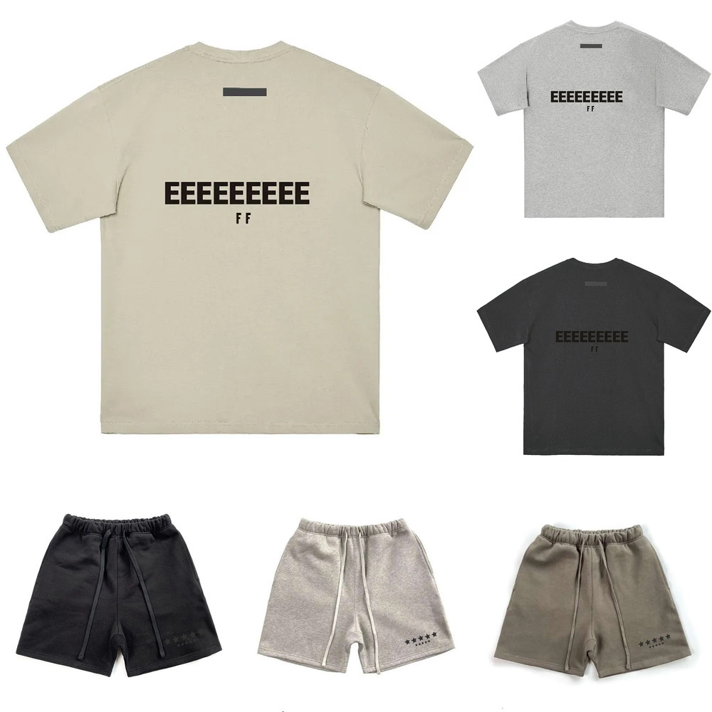 Essentials Designer Fashion Letter Sweatshirt Pants Men Women Essential T Shirt Shorts Long Sleeve 1977 Hoodie High Street Pullovers Essential Cloth