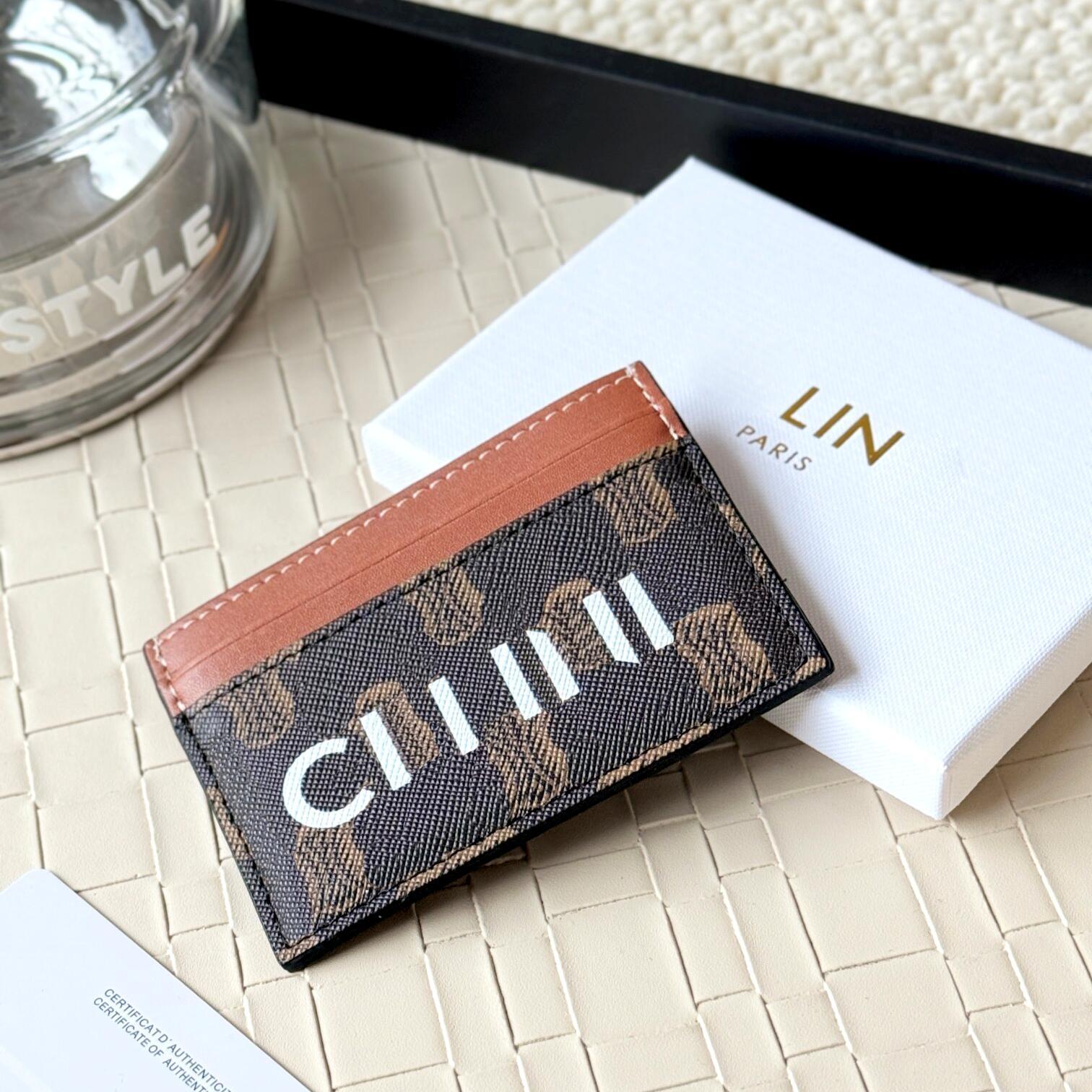 12a Wallet Card Holder Clutch bag Mini Fashion Zipper Wallets Men Credit Card Case luxury Designer Multi card slot womans Genuine Leather Small card