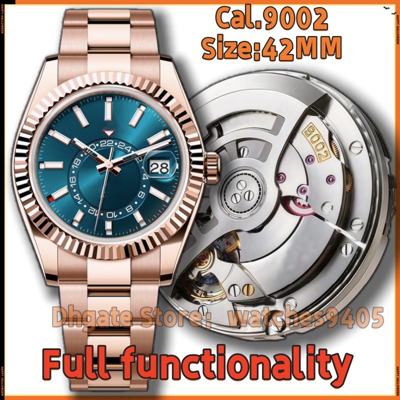 Mens Watch Designer Watch Top-900Z Movement Super Quality Watch Full Function Watches Sapphire glass Luminous light Waterproof wristwatch 72H Power