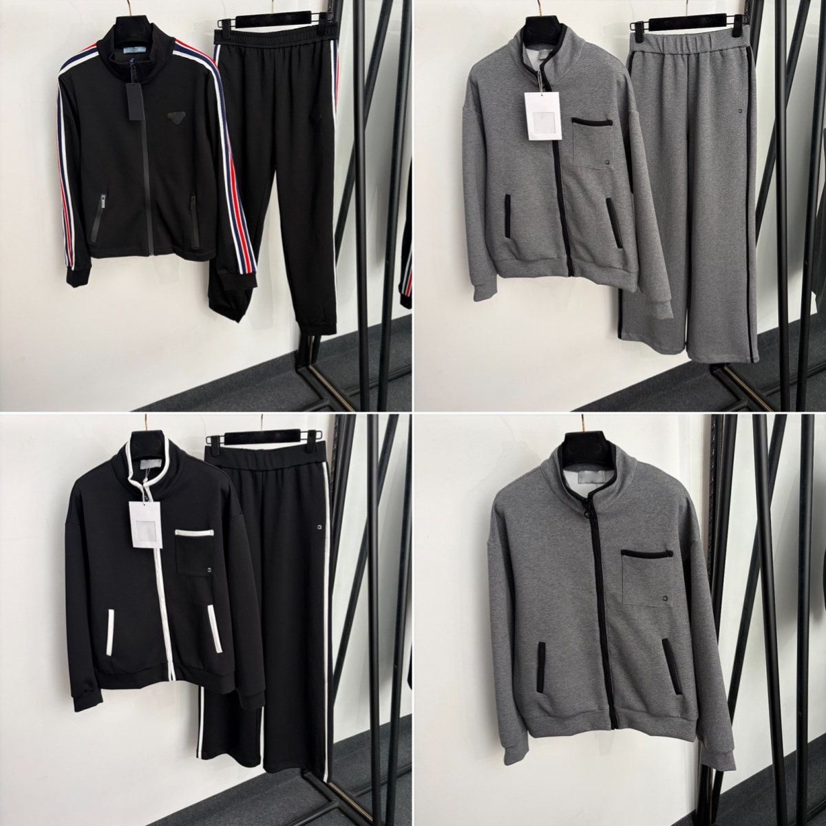 Women Luxury Tracksuits 2 Piece Zipper Jackets Pants Suit Stand Collar Designer Outfit Classic Letter Embroidery Girls Coat Pants Clothing