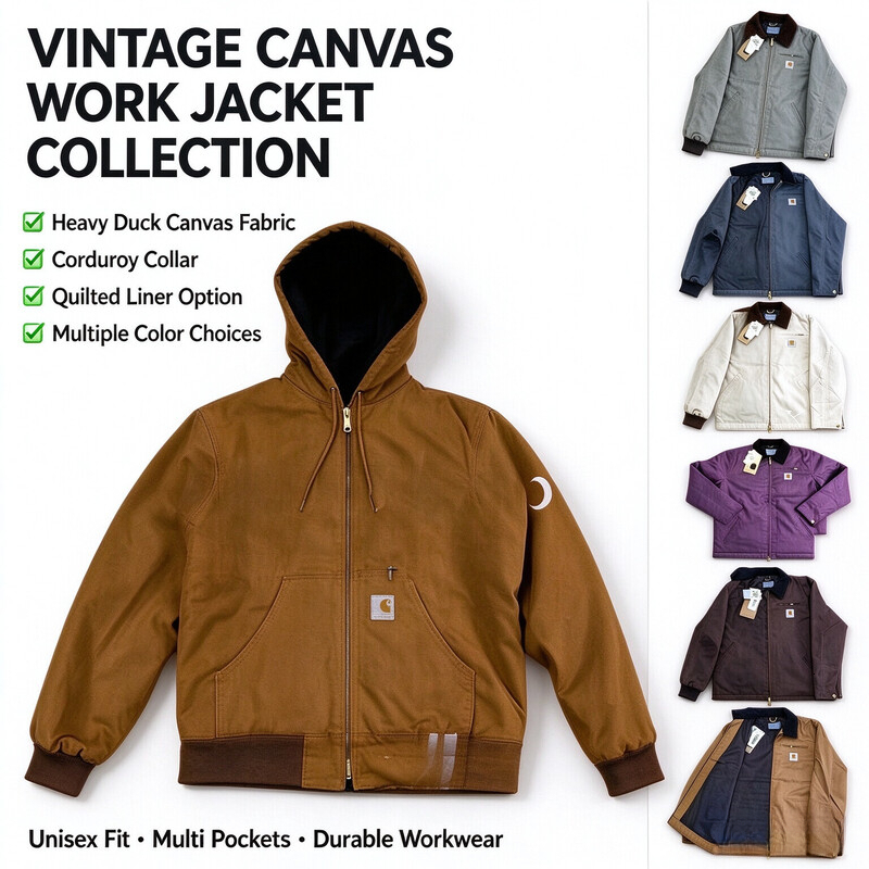 Car har Jacket men Designer Coat Top Quality J140 Classic American Jacket overall Hooded Work Jacket With Warm And Windproof Cotton High quality Jac