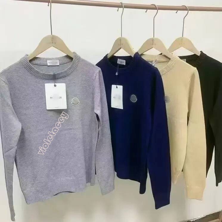 Designer Men's Crewneck Knit Sweater Luxury Soft Cotton Long Sleeve Warm Pullover Unisex Autumn Winter Casual Knitted Tops For Women