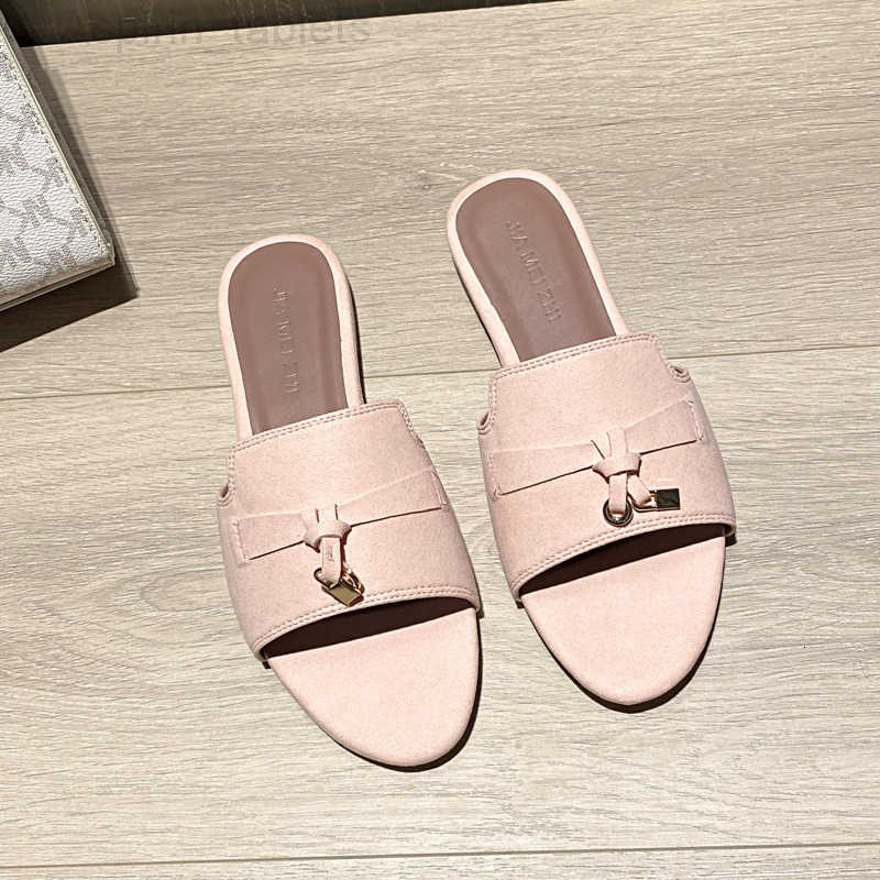 Slippers Hot New Free Shipping designer slippers for womens flat slippers blue beige black pink green FAshion Embroidered Flat Sandals with s for Ca
