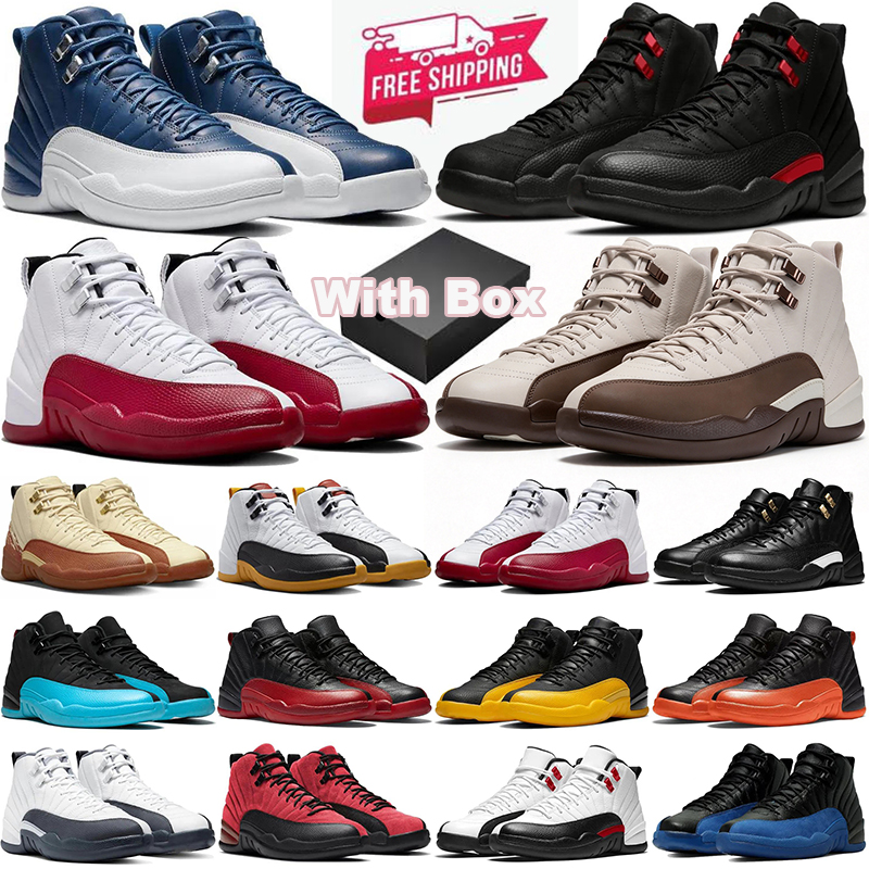 with box Free Shipping 12 12s Casual Shoes Mens Trainers Playoffs University Gold Blue Twist Gamma Blue Men Designer Outdoor Sports Sneakers wholesa