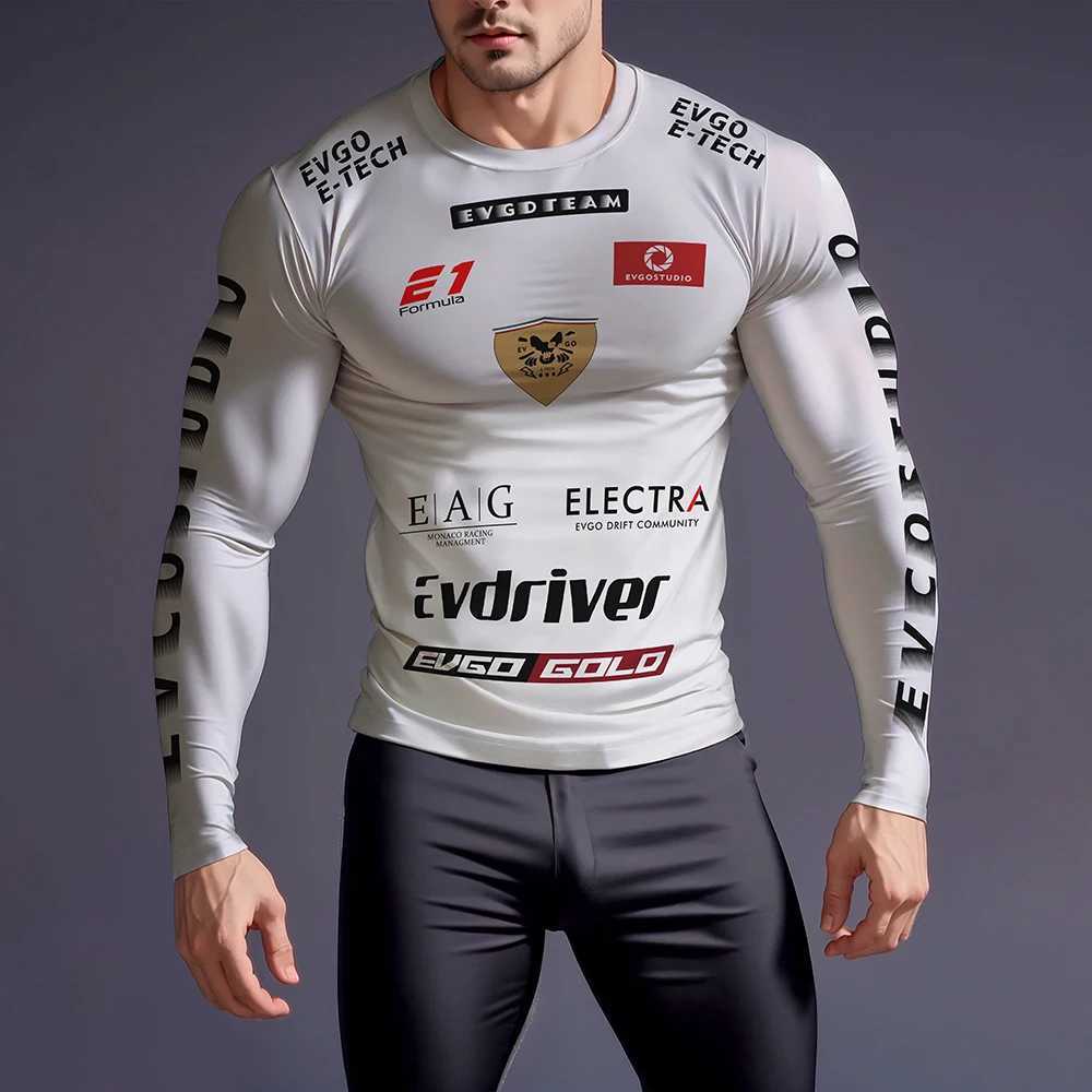 Men's E1 Racing Long Sleeve T-Shirt 3D Print Quick Dry Breathable Motorsport Casual Sports Fashion Round Neck T-Shirts 2026 T261019