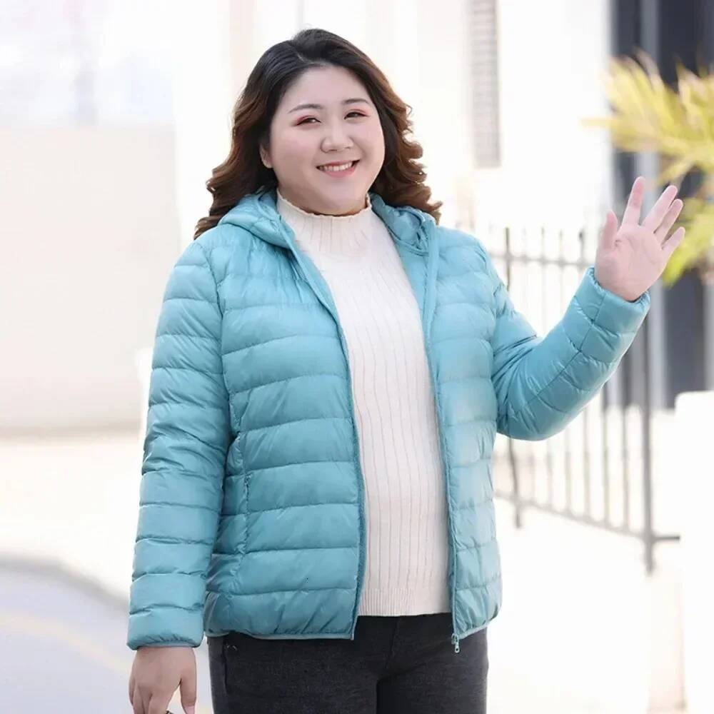 Women Puffer Down Jacket Coat Plus Size 7Xl 6Xl 5Xl Fall Women's Lightweight Down Coats Hooded Jackets Autumn Water-Resistant Packable Winter W
