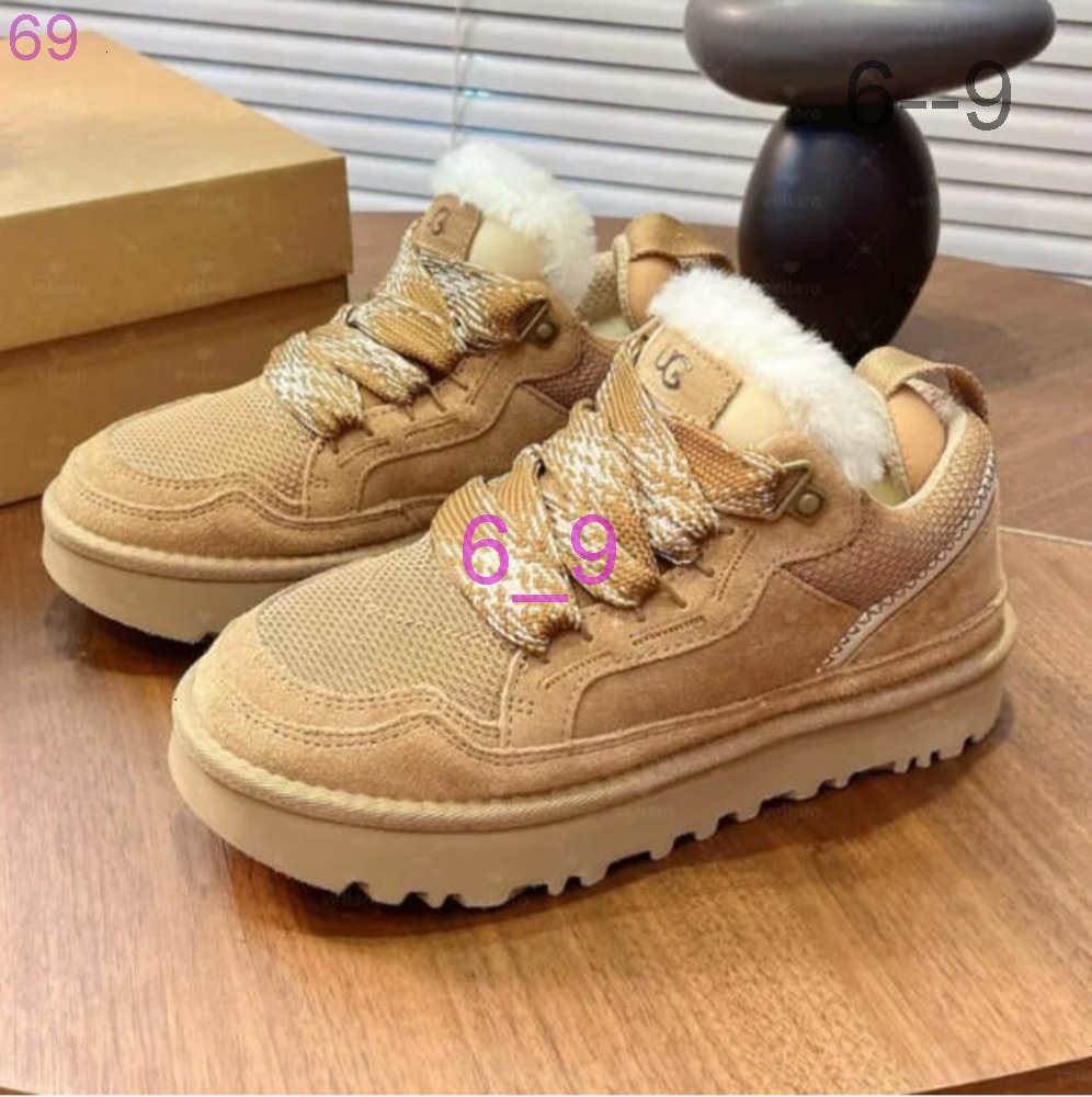Designer Fur Sneakers Trainers Casual Shoes Boots Highmel Tasman Tazz Slippers Womens Suede Chestnut Sand Wool Sheepskin Winter Cold Fall size 36 44