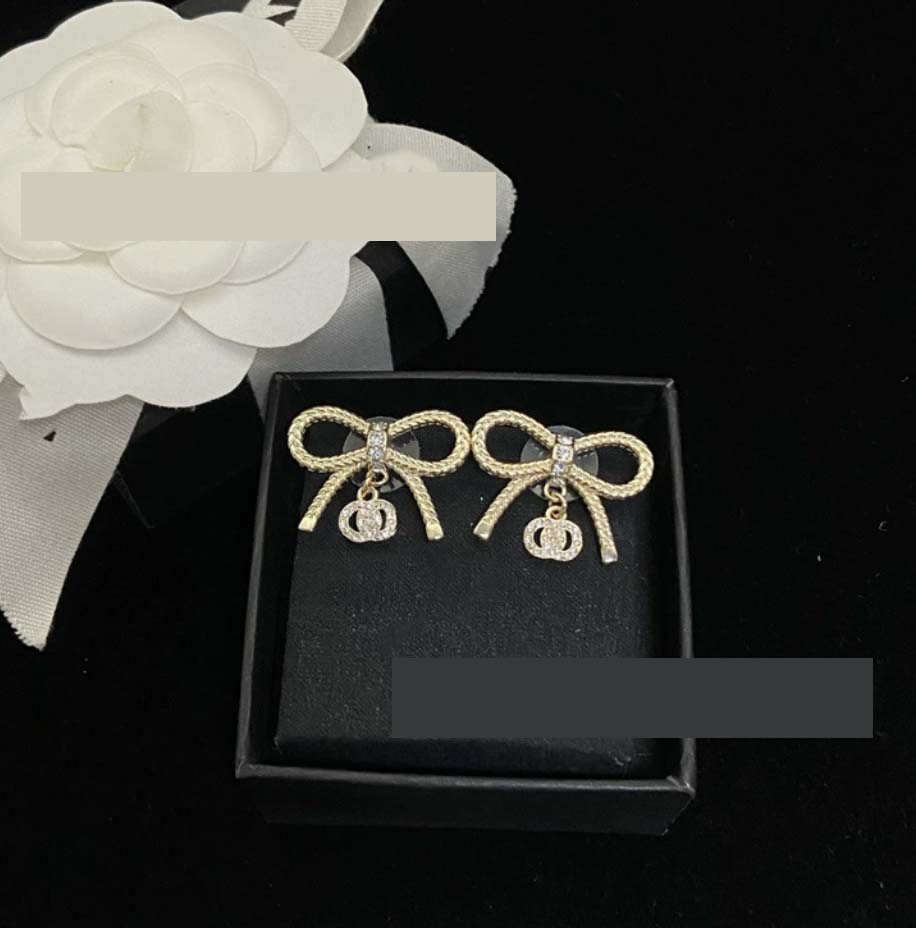 Designer Luxury Stud Earrings Classic letters Pearl S925 silver ear stud jewelry for woman gift