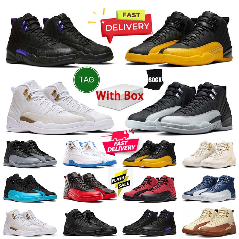 Designer Basketball Shoes 12s 12 French Blue Taxi Bloodline Bucks Melo Pearl Pink Blueberry Flu Game Royal Orange Mens Sports Trainer Sneakers Top