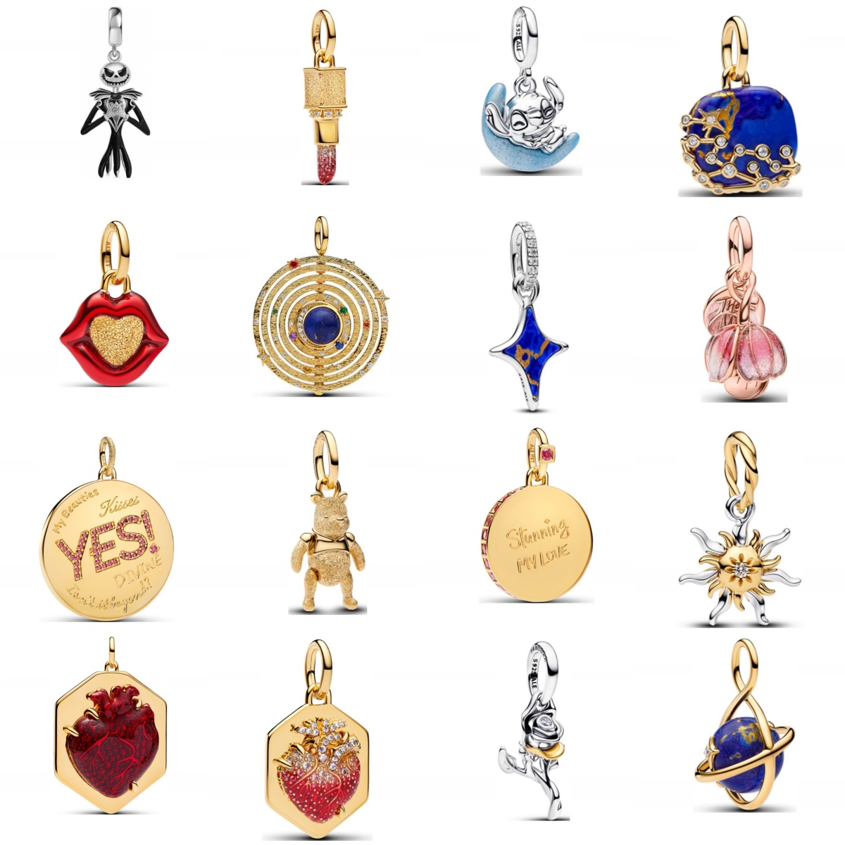 jewelry woman designer women new Charms The Beauty Mantra Oversized Medallion pendant luxury 925 silver Charms fit bracelets chains necklaces Christ