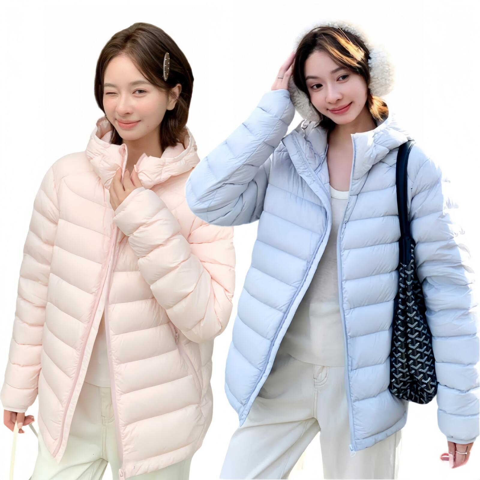 Down Jacket Women Coat Designer Woman Winter Jacket Fashion Coat Ribbed Design Womens Short Winter Coat Lightweight Hooded Slimming Warm Down Jacket