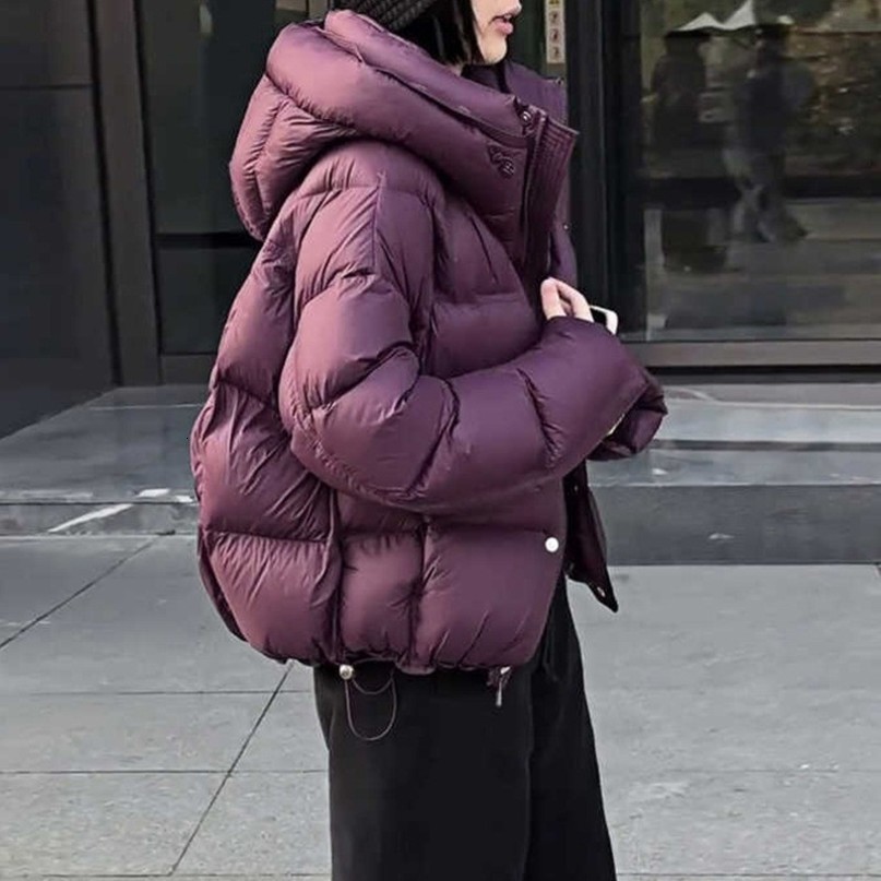 Women Puffer Down Jacket Winter Hooded Short White Duck Coats Woman doudoune femme luxe JK265 260923