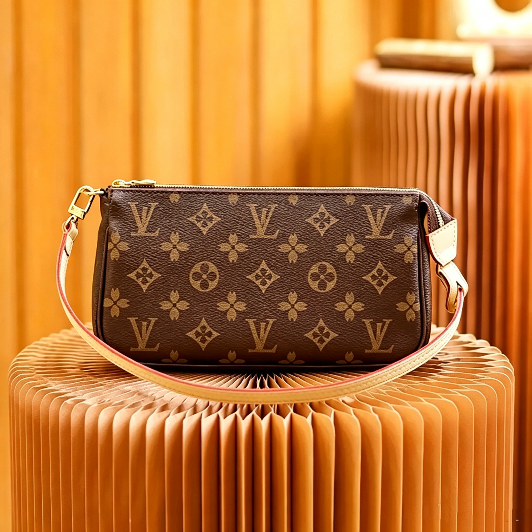 designer bag Underarm Mahjong Bag women bag classic brown flower Chain small bag retro single shoulder bags crossbody carrying bag women tote bag Cl