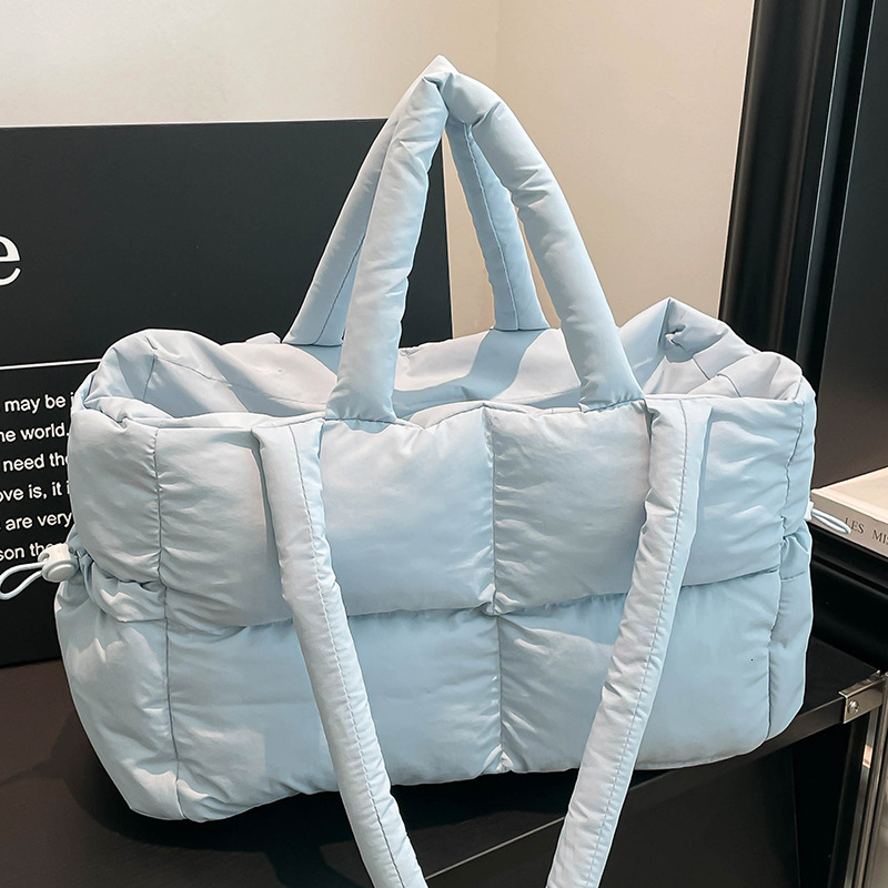 down tote women's cotton large capacity, lightweight, shoulder bag, casual, commuter, handbag