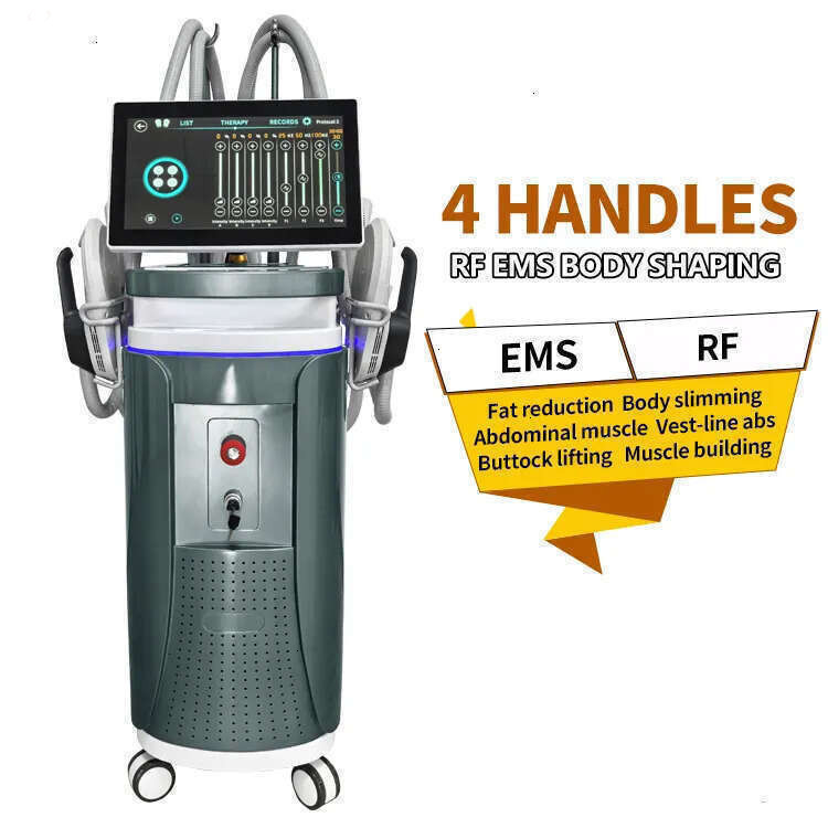 Salon Use Emslim Weight Lose Sculpting Body Shaping Ems Nove Rf Muscle Stimulator 4 Handles HIEMT Fat Dissolving Muscle Training EMS Machin