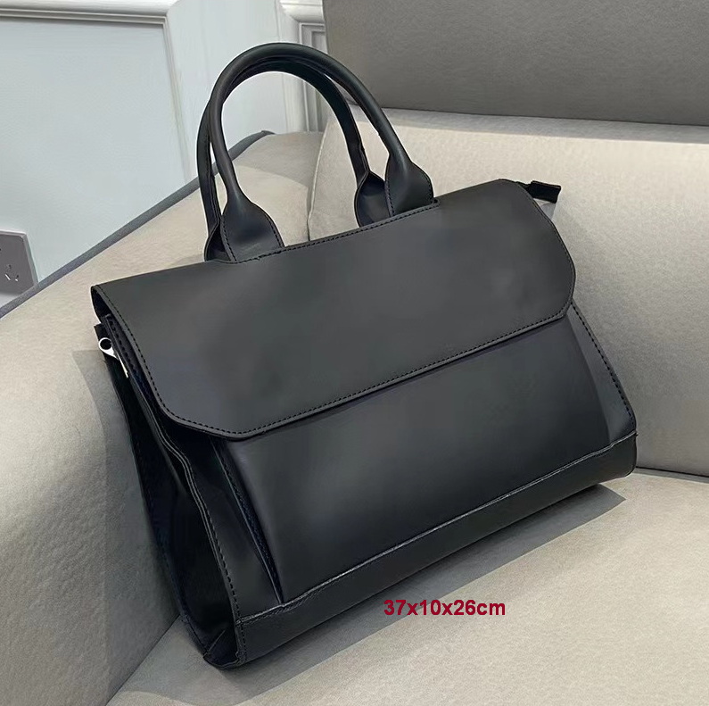 Business Men Briefcase Handbag Women Leather Handbags Business Casual Shoulder Crossbody Bags High Quality Solid Luggages