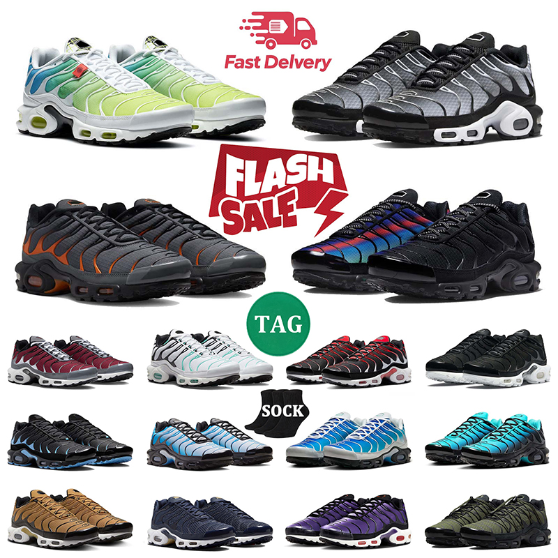 Tn Plus Running Shoes Mens Women Sneakers Triple White Black Cherrys Re Knicks University Blue Game Royal Obsidian Walking Sports Trainers