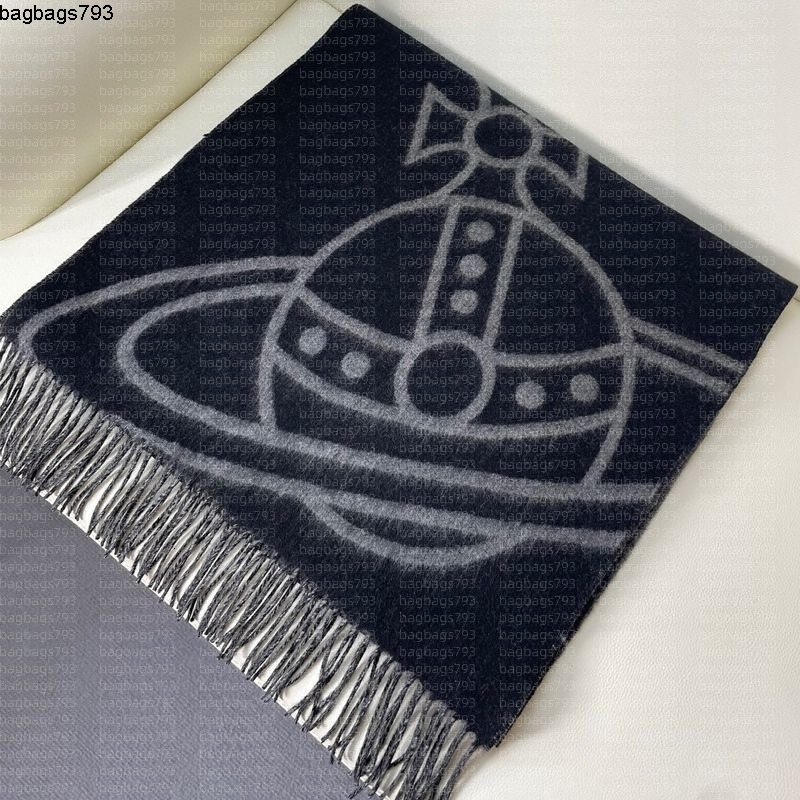 Scarves Luxury scarf women planet pattern wool tassel shawl soft thick warm winter wrap fashion casual daily wear outdoor party birthday holiday gif