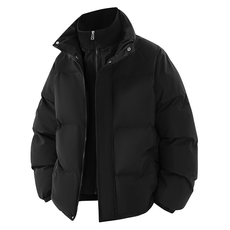 Best-Selling Down-Filled Men's Jacket, Autumn Winter Windproof And Warm Coat, Outerwear, Trendy Cotton Jacket Honglu