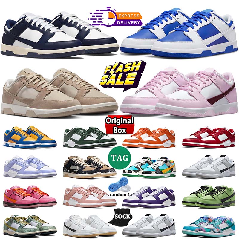 Designer Casual Shoes Men Women Sneaker Panda White Black UNC Blue Dust Grey Fog Photon Syracus Candy Vintage Green Sail Trail Trainers Sports Eur 3