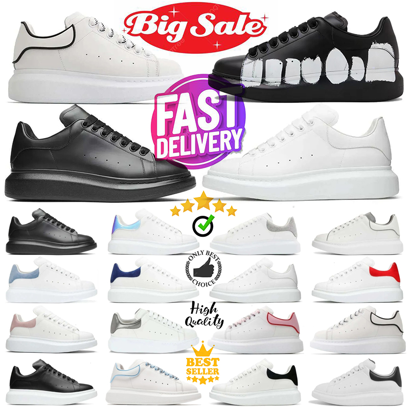 Designer platform casual shoes men women OL black white red suede leather luxury sneakers mens trainer jogging walking 36-45