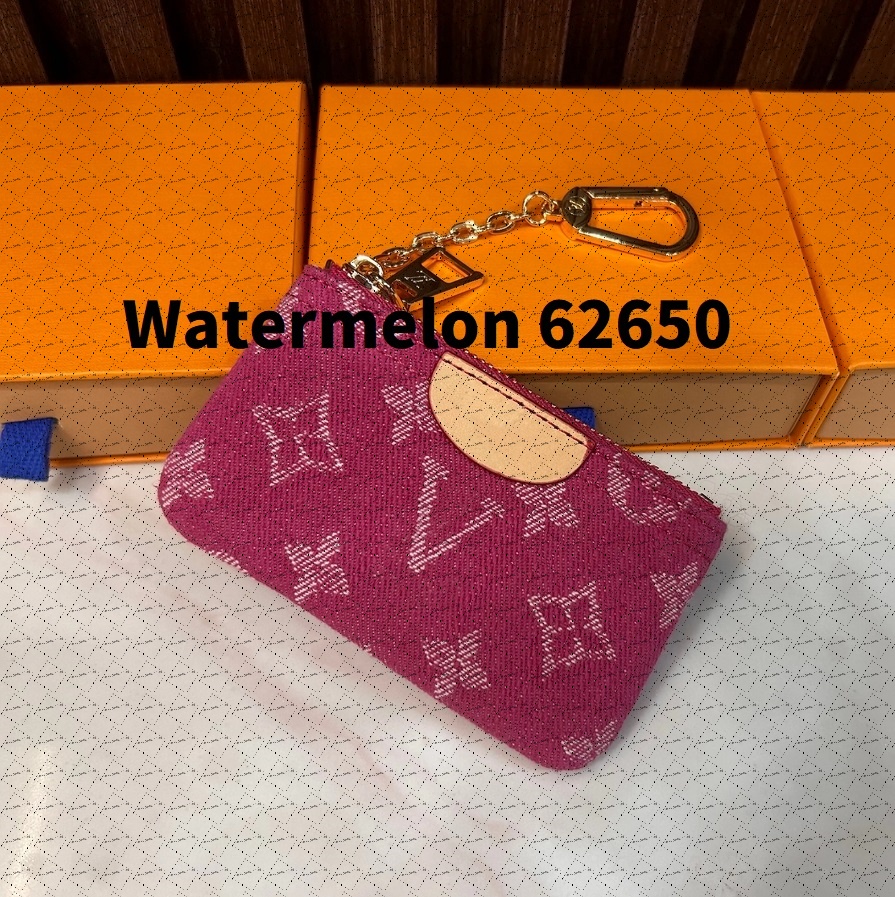 Designers luxurys Purses KEY POUCH POCHETTE CLES Women Mens Key Ring Credit Card Holder Coin Purses Mini Wallet Bag with box and dustbag M62650 M808