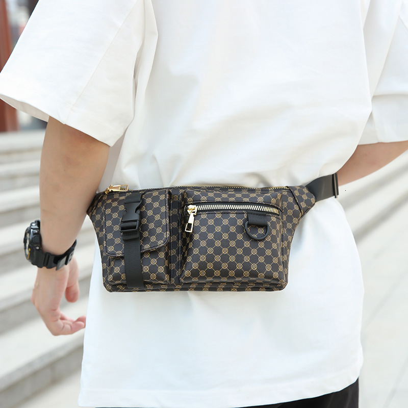 Luxury Brand Designer Bag New Trendy Street Waist Fashion Small Chest Crossbody Phone Korean Style Single Shoulder Men's Bag