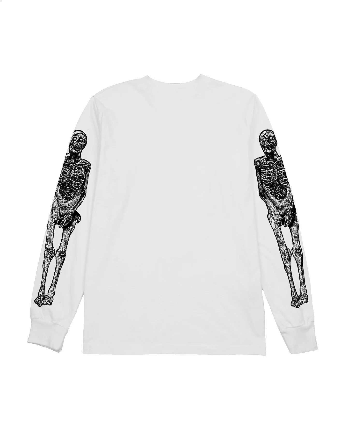 Fashion Men clothing Gothic skull print Long Sleeve y2k shirt top Harajuku n Trend casual oversized couple Tops 261017