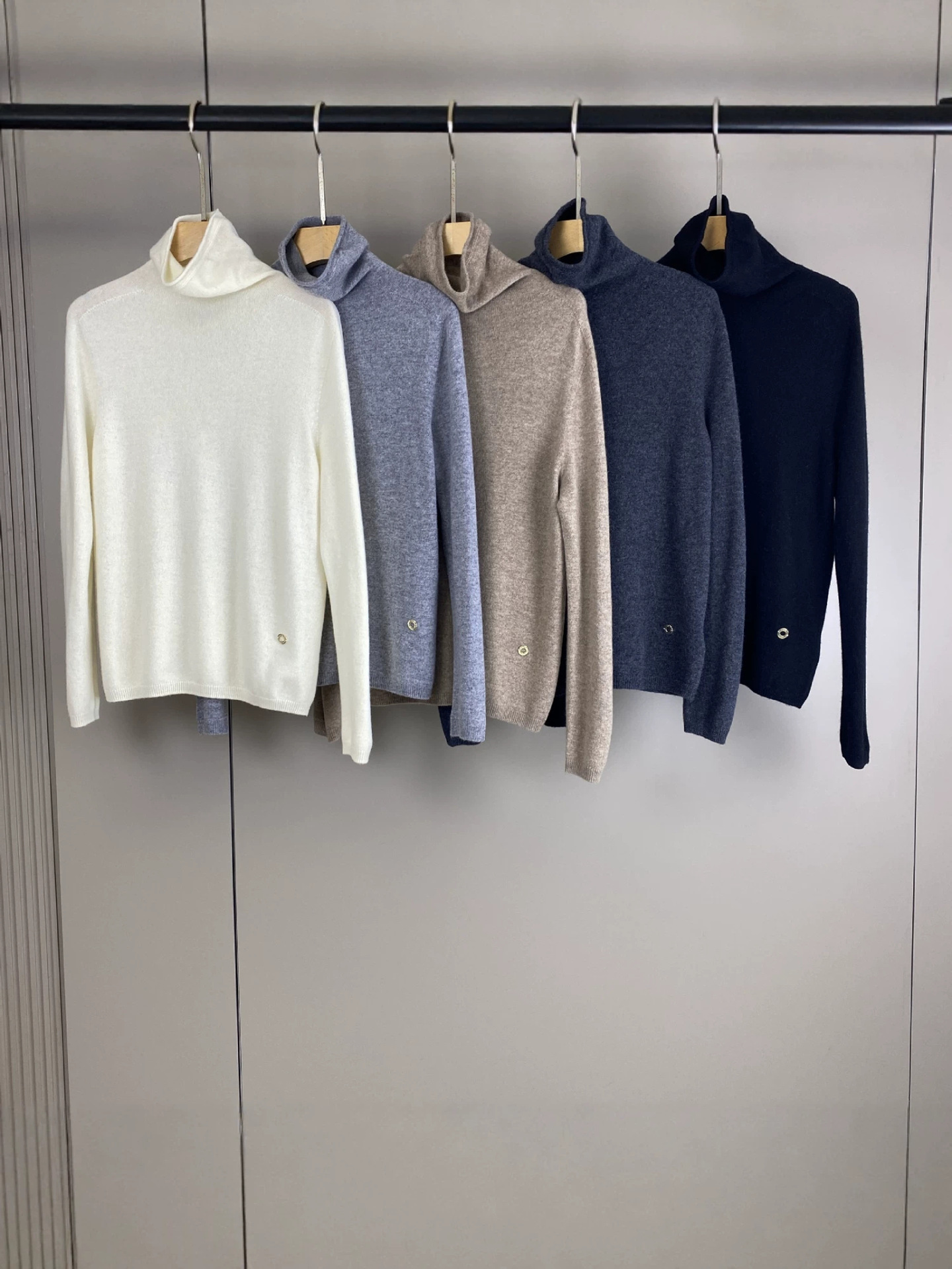 Gopin Autumn/Winter New Collection: LP Cashmere Wool Turtleneck Solid Color Knit Sweater, Fashionable For Work And Casual Wear, Women's