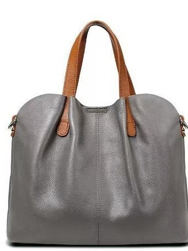 Cross-Border High-End Large Capacity Tote Color-Block Soft Leather Women's Bag Niche Crossbody Handbag Fashion Single Shoulder GLAMOR