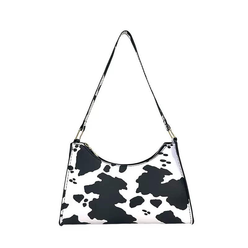 Summer New Shoulder Bags for Women High Quality Zebra Underarm Handbags PU Leather Leopard Armpit Purse Bag